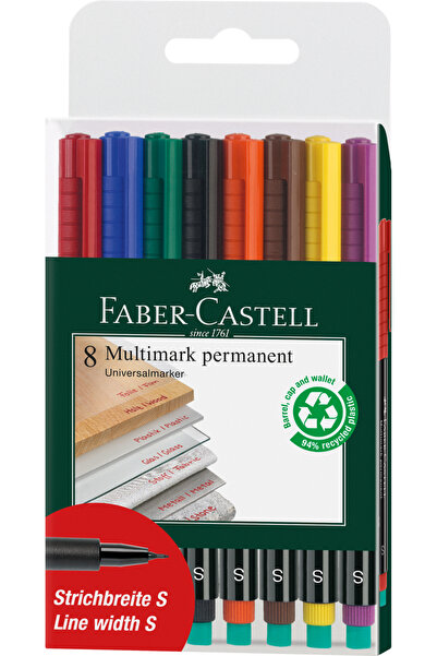 Faber Castell Set de markere permanente 8 S Multimark Faber-Castell