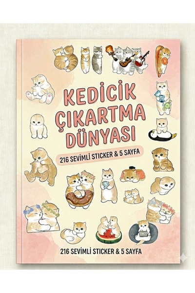 Belinay Bulutay Kedili Sticker Seti 2 (5 SAYFA 216 ADET)