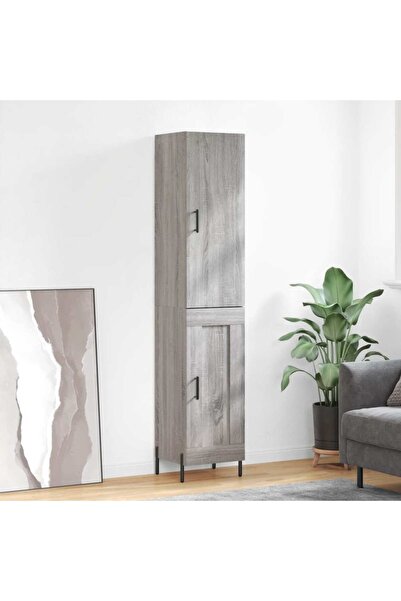 Concept Dulap înalt, gri sonoma, 34,5x34x180 cm, lemn prelucrat