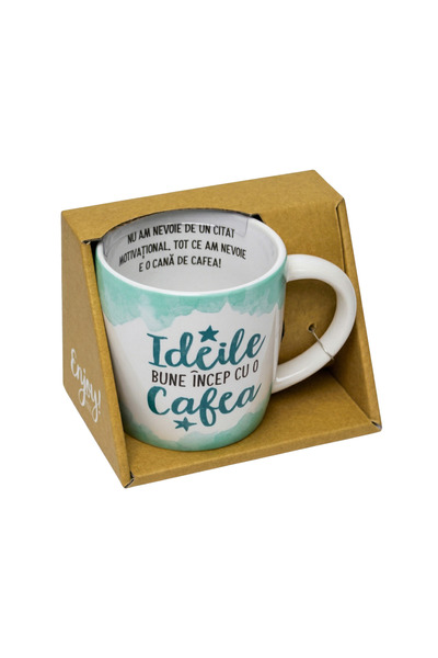 Bobo Cană de porțelan - Ideile bune incep cu o cafea