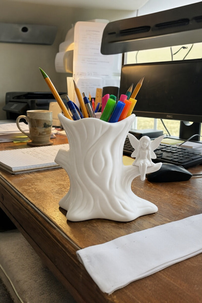 Belupa Fairy Figured Tree Design Pen Holder Desktop Organizer Decorative Orga...