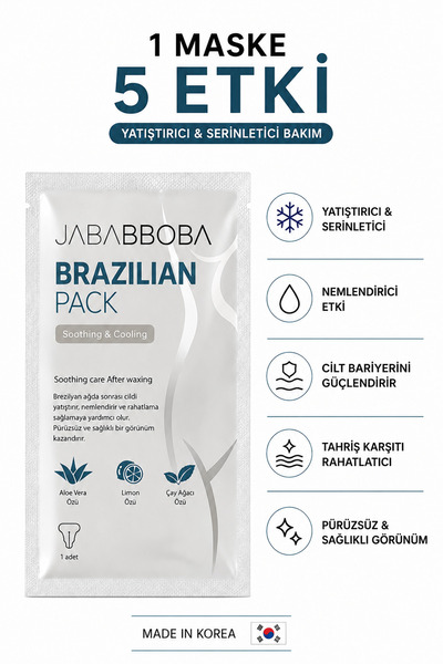 JEJUDO Jababbobba Brazilian Pack-Kore Menşeli Yatıştırıcı & Pürüzsüzleştirici...
