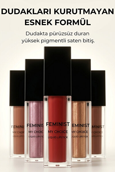 Feminist Cosmetics My Choice 4’lü Ruj ve Gloss Seti - Tüm Renkler Koleksiyonu