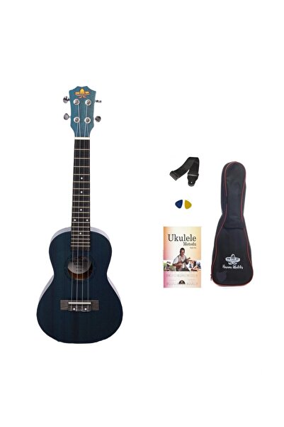 Havana HK-214BL MAUN CONCERT UKULELE MAVİ SET(KILIF-ASKI-METHOD-PENA HEDİYELİ)
