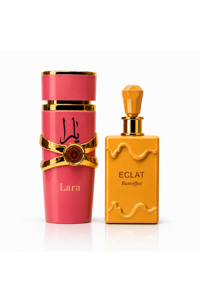 MANASIK Set Top Bottom de 2 parfumuri arabe pentru femei, Lara, Eclat, 2x100ml