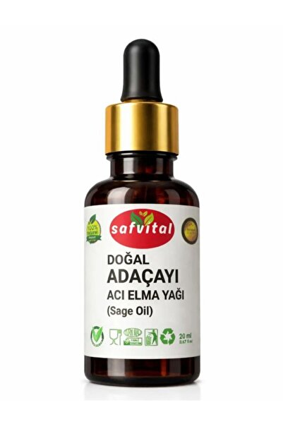 safvital زيت المريمية / زيت التفاح الحارق 20 مل زيت للعناية بالأعشاب مناسب لل...