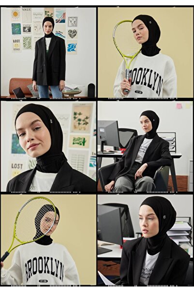 Freshscarfs Siyah Athletıc Hıjab