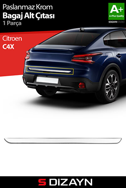 S Dizayn S-Dizayn Citroen C4X Krom Bagaj Alt Çıtası 2022 Üzeri A+ Kalite 5520030