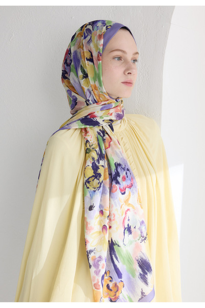 Freshscarfs Vınnıe Floş Viskon Şal Lavanta