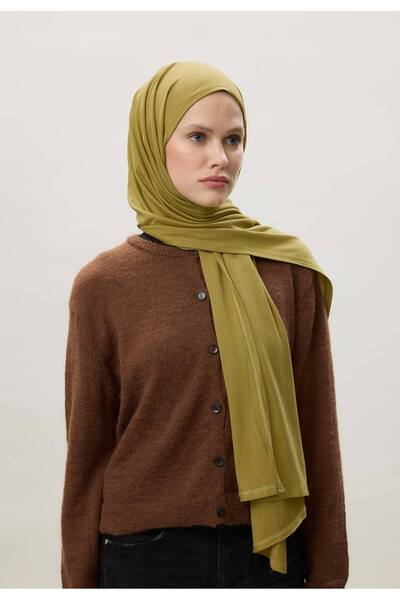 Freshscarfs Penye Şal Yağ Yeşili