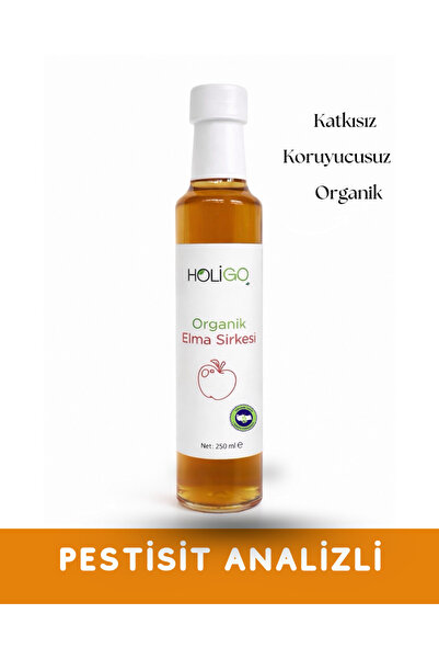 HOLİGO Organik Elma Sirkesi 250ml (PESTİSİT ANALİZLİ)