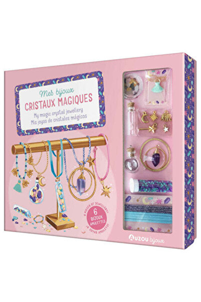 Auzou Set de bijuterii creative, Auzou, My magic crystal jewellery, 3 ani+