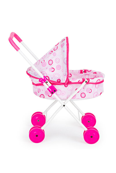 Moonybaby MB1002 Katlanabilir, Metal Oyuncak Bebek Arabası - Oyuncak Puset