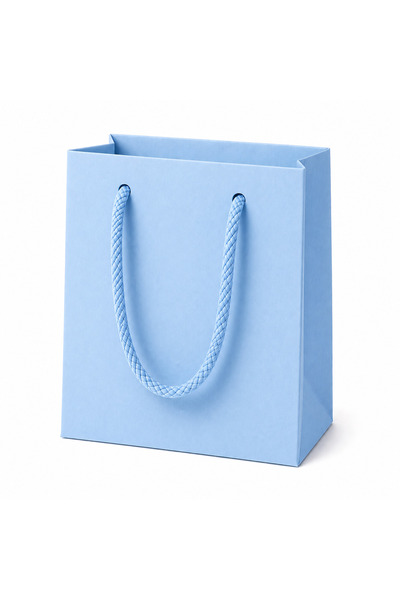 eğlencemarketi İpli Kraft Karton Çanta 11x11x5 cm Hediye Çantası Renk Seçenek...
