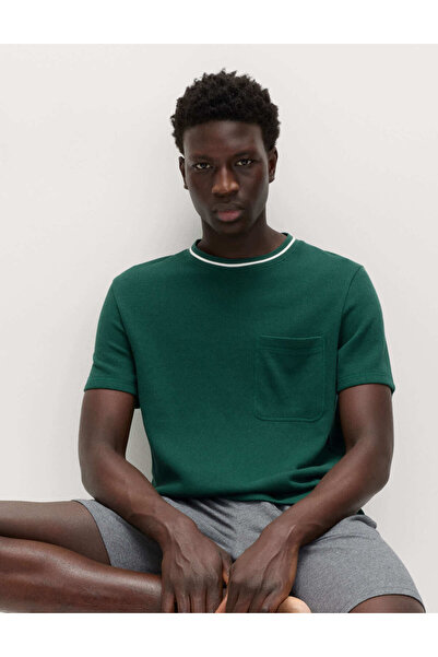 Marks & Spencer Pamuk Karışımlı Oversize Pijama Üstü