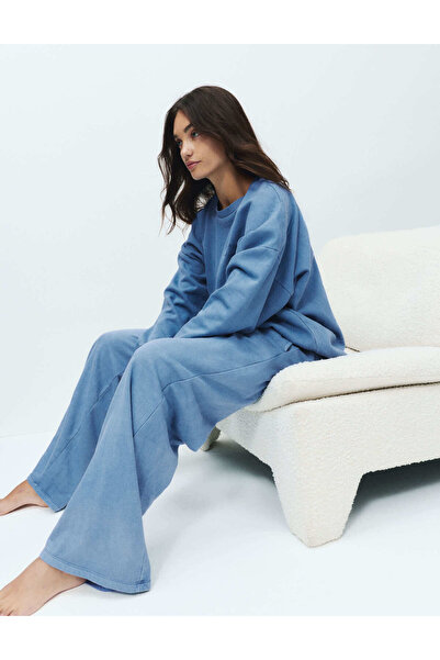 Marks & Spencer Pamuk Karışımlı Geniş Paça Pijama Altı