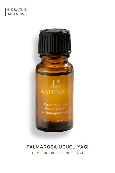 NATUROVA Palmarosa Oil 100% Pure Essential Oil 10 ml