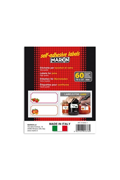 Markin Etichete pentru borcane 70 x 37 mm 60 buc/pachet