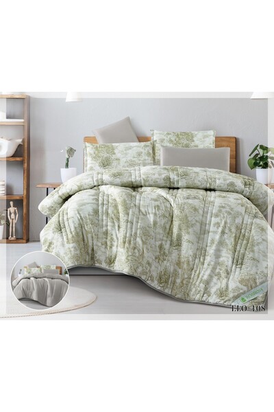 NAJMA Summer Double-Sided Bedspread with a Forest Design, Microfiber, 6 Piece...