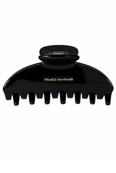 Roberta Lorenz Siyah France Handmade Asetat Mandal Toka/ 10 Cm