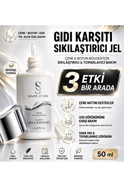 SHAPE STORE Gıdı Toparlayıcı ve Boyun Sıkılaştırıcı Jel 50 ml V Shape Neck Li...