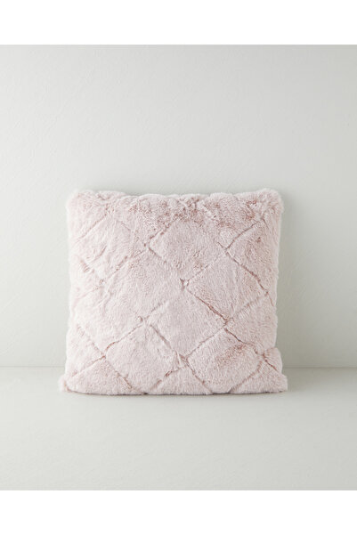 English Home Soft Touch Rabbit Pelüş Kırlent Kılıfı 45x45 cm Pudra