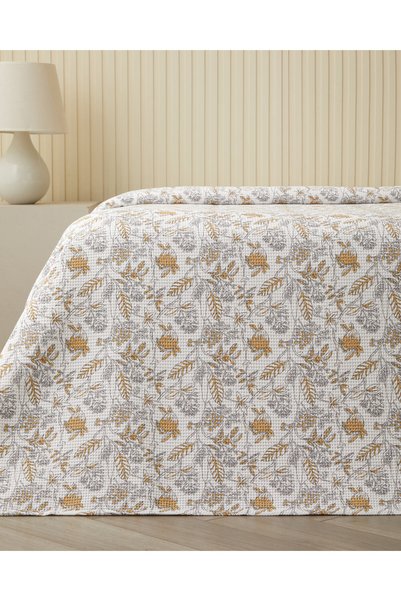 English Home Bonnie Çift Kişilik Pike 200x220 cm Sarı