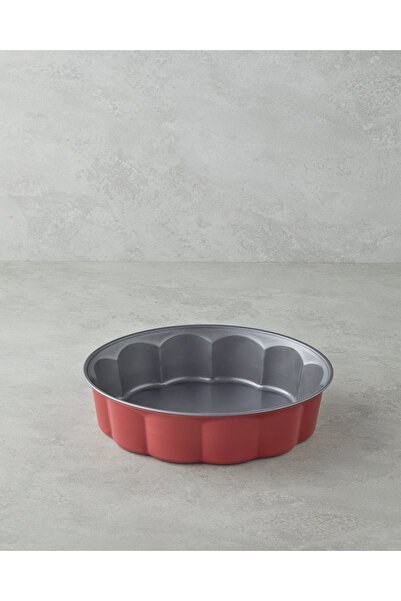 English Home Baker’s Choice Flower Karbon Çelik Kek Kalıbı 26 x 6,8 cm Kırmızı