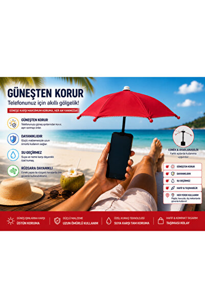 Zigver Mıknatıslı telefon şemsiye tutucu parlama önleyici su geçirmez güneşli...