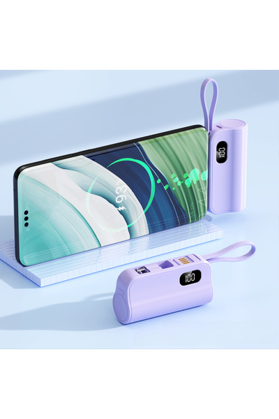 Full Abundance Powerbank Portabil Universal cu 3 mufe USB-C, USB-A si Lightni...