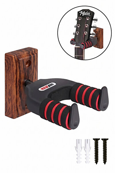 Lastvoice Gpr-653 Professional Guitar Hanger - Stand Attachment with Wall Han...
