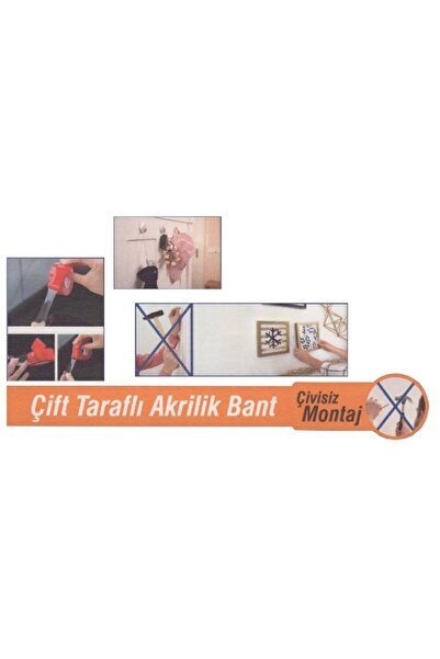 KL HOME SÜPER GÜÇLÜ YAPIŞKAN ÇİVİ GEREKMEZ 18MMX2MT BAND ÇİFT TARAFLI AKRİLİK BANT (1 ADET FİYATI)