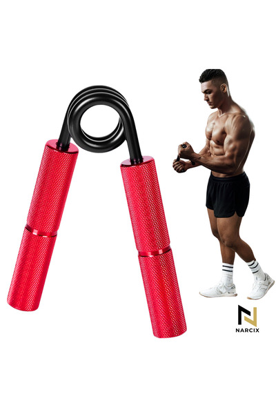 NARCIX Flexor pentru Antebrat NARCIX®, Hand Gripper Profesional Rosu, Reziste...