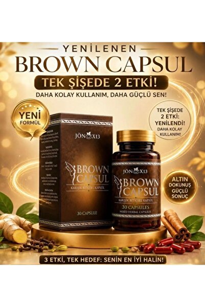 jönx13 Brown Brown Tea Bitkisel Form Kapsül Browntea