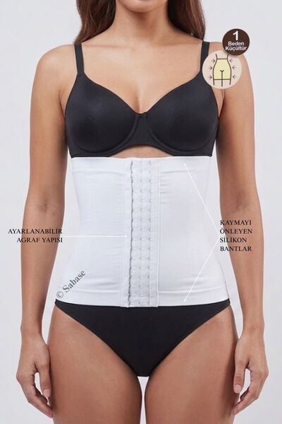 Sabase Elite Stitch-Free Silicone Waist Hugging Abdomen and Belly Shaping / S...