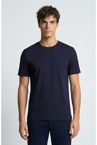 Network N-Tech Lacivert Basic T-shirt