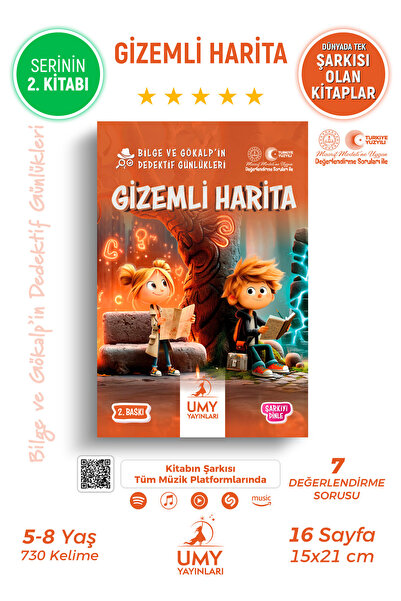 UMY Yayınları Gizemli Harita - Bilge ve Gökalp'in Dedektif Günlükleri Serisi