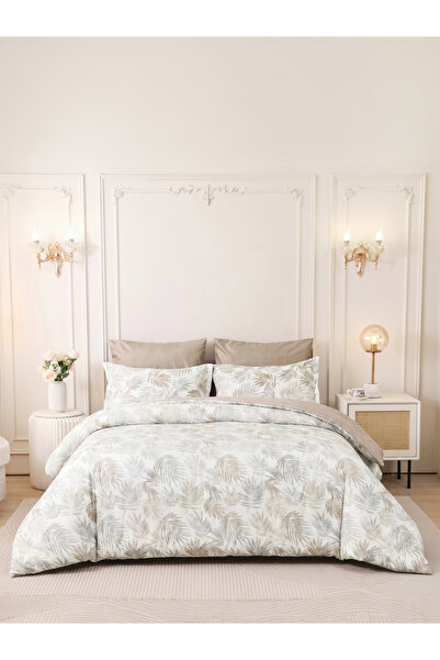 Donetella 4-Pcs Printed Duvet Cover Set Queen Size 200x230cm, Brushed Microfi...