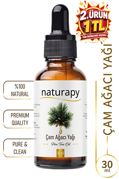 NATURAPY Pine Tree Oil Essential Oil 30 ml Glass Bottle with Dropper