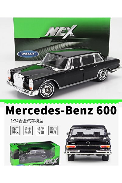 OYUNCAKSAHİLİ Mercedes Benz 600 Metal Klasik Makam Araba 1963 Model 1:24 Büyü...