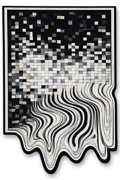 Rugs Modern Halı SDT Dalga Detaylı Dokuma Taban Modern Dekoratif Halı sdt257