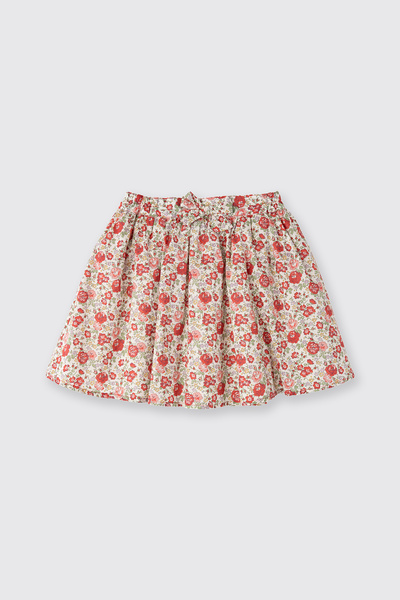 Panço Liberty Kumaş Çiçek Desenli Kız Çocuk Etek