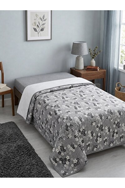 ŞENER HOME Model Buchet de primăvară imprimat 150x240 cm. Pătură individuală ...