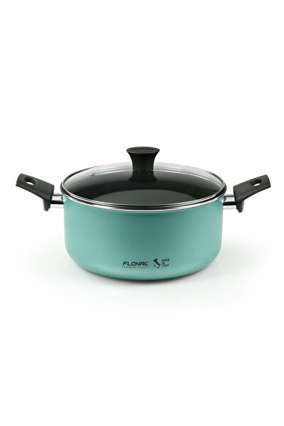 Flonal Oală de perete cu 2 mânere și capac de sticlă, 24 cm, PB-Tech antiader...
