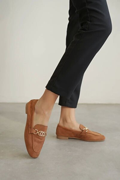 Belinora Γυναικεία Suede Tan Casual Παπούτσια TR27MS01C