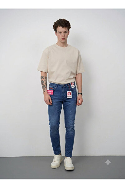 ATKGİYİM Casual Elegance: Comfortable Fit Lycra Jean Trousers Models Men's Je...