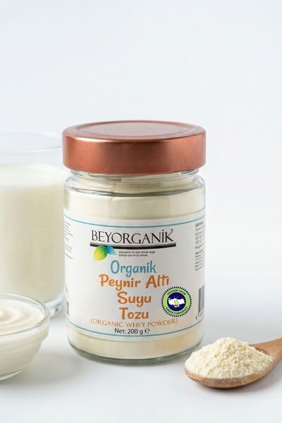 BEYORGANİK Organik Peynir Altı Suyu Tozu 200gr (PESTİSİT ANALİZLİ)