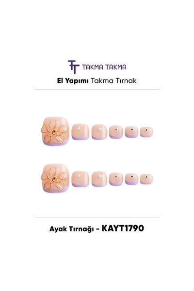 Takma Takma M Beden 10'lu AYAK TIRNAGI KAYT1790 Tekrar Kullanılabilir El Yapı...