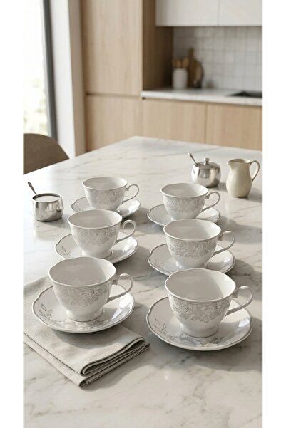 Generic Classic Design Tea Cups and Saucers Set for High-End Dining Experiences