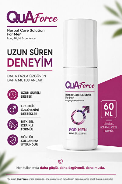 QUAforce Erkek Bakım Uzun Deneyim Sprey 60 ml